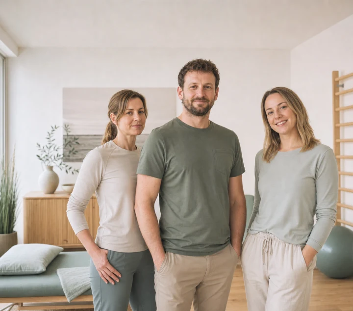 Dreiköpfiges Team der Praxis Küstenbogen